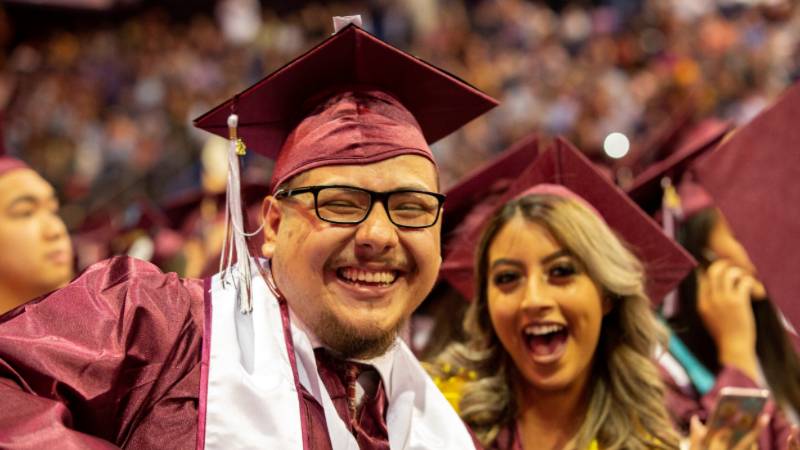 Graduates at 2018 commencement