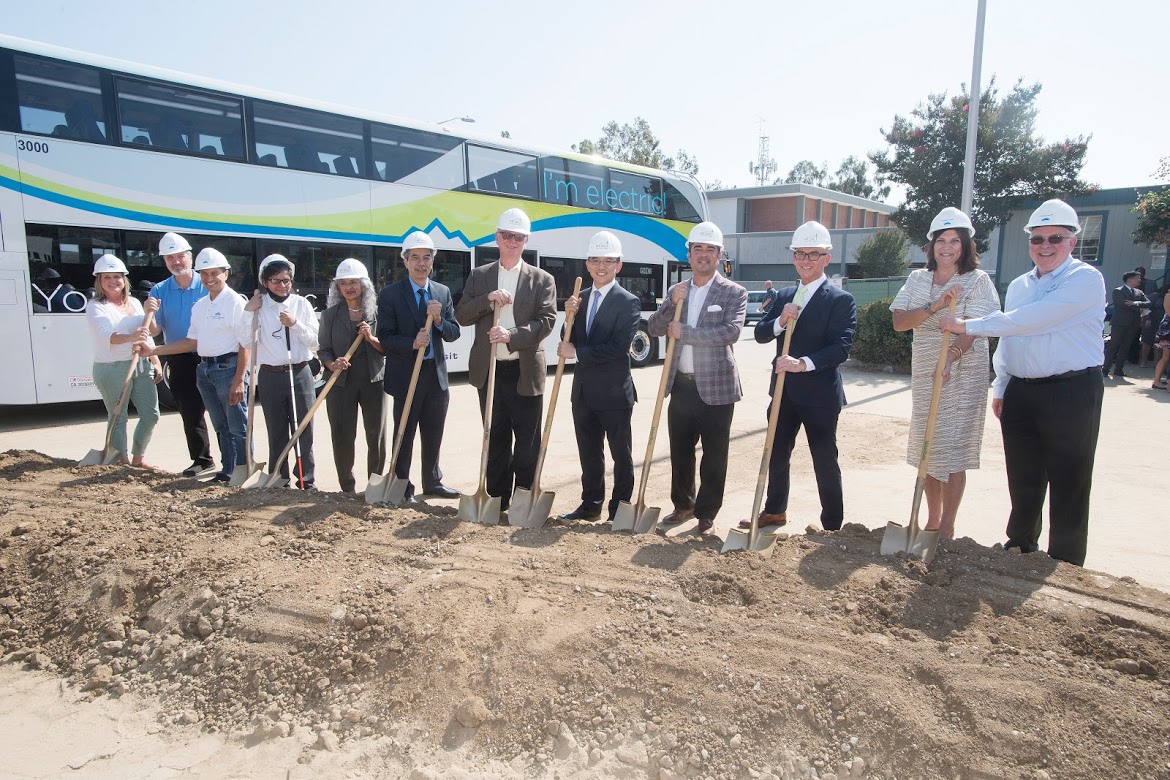 Mt SAC Board, Foothill Transit Board with shovels