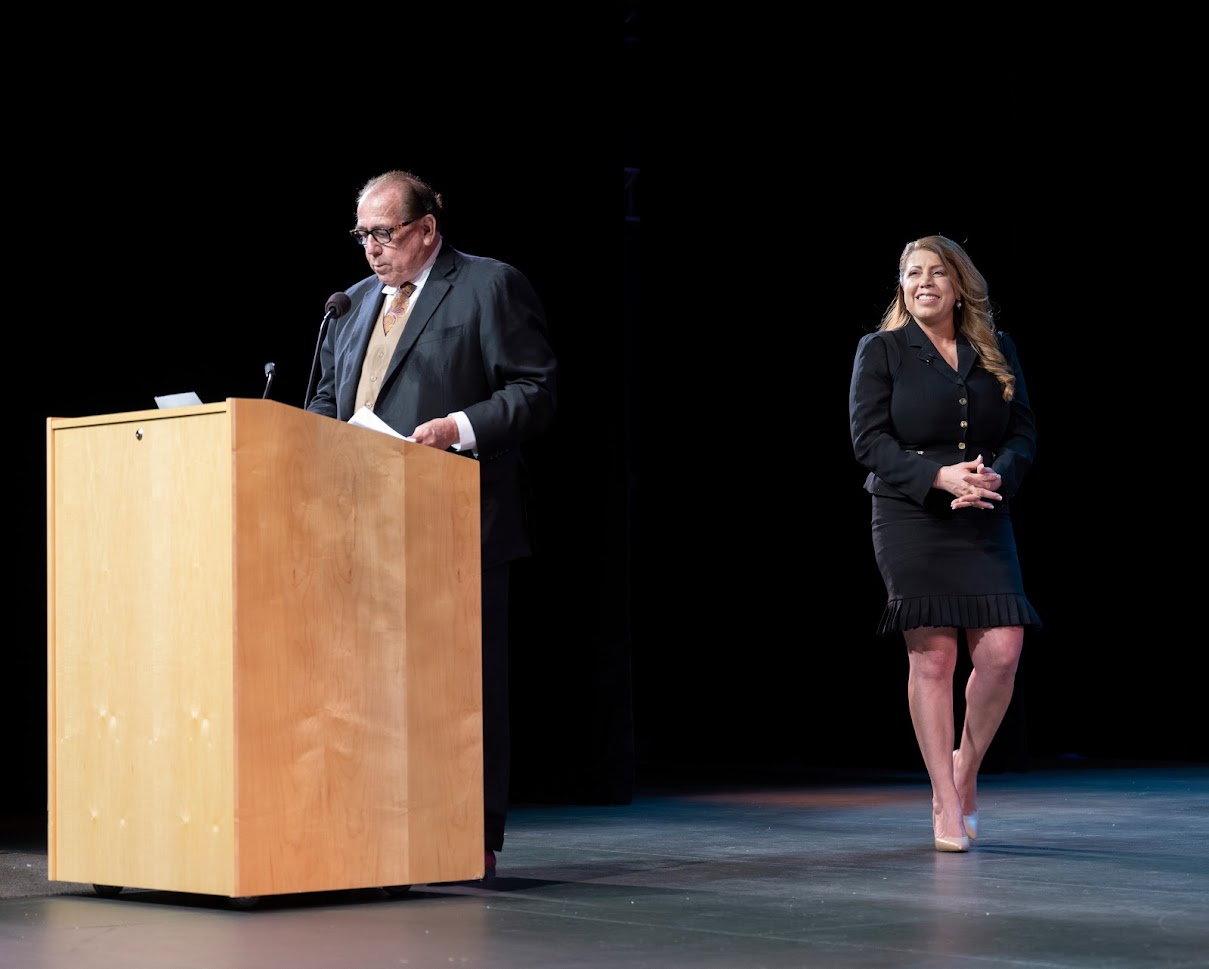 Dr. Martha Garcia at candidates forum