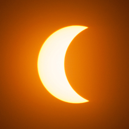 Image of a partial solar eclipse