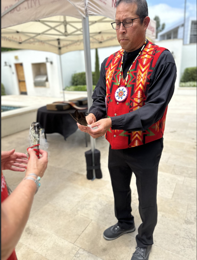 Man holding sage 