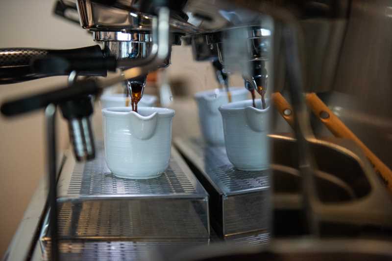 espresso pouring