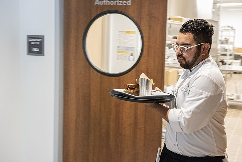 Student waits on tables 