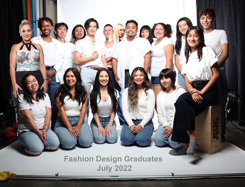 "Fashion Design Graduates - July 2022". Photo by Daniel Hernandez, courtesy of Fashion Design program