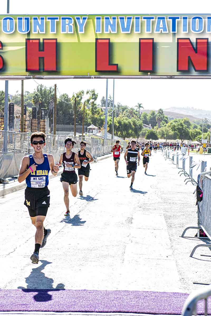 Mt. SAC Invitational finish line