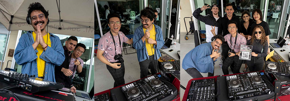 Radio Broadcasting students DJ the event