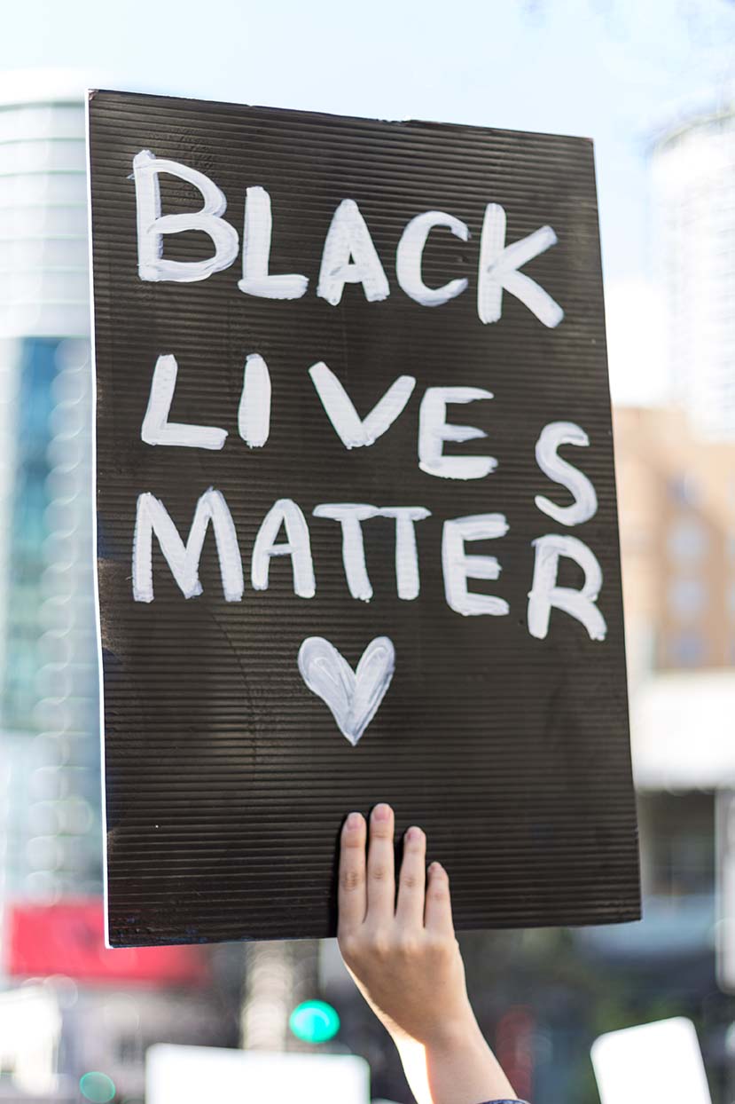 Black Lives Matter sign