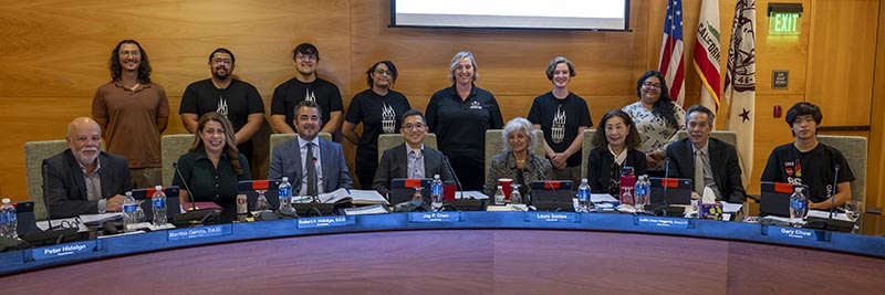 Board of Trustees awards recognition to the Brass Ensemble