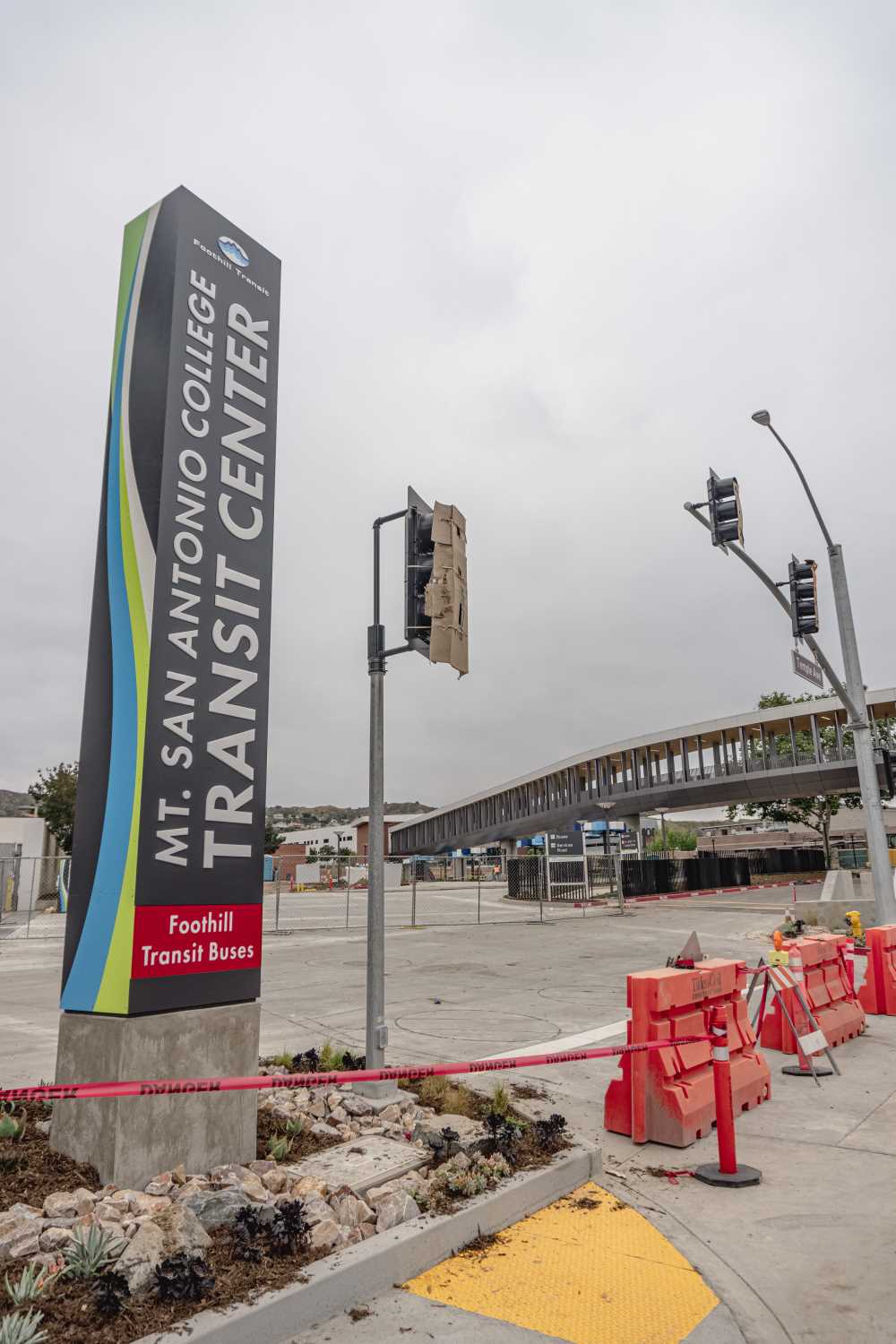 Entrance to the near-complete Transit Center