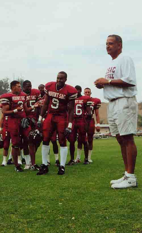 Coach Rod (right) with football team circa 2002