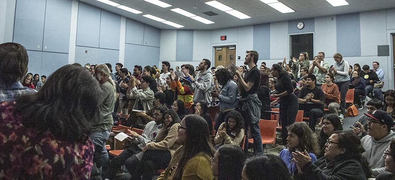 The audience's reaction to the debate