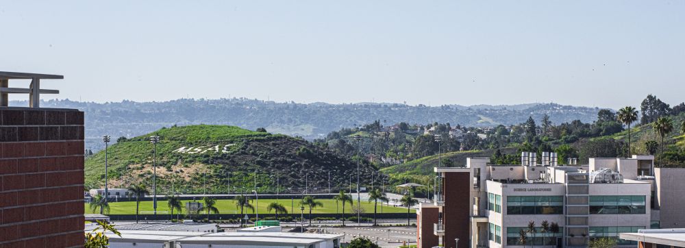 Empty campus- Mt. SAC sign