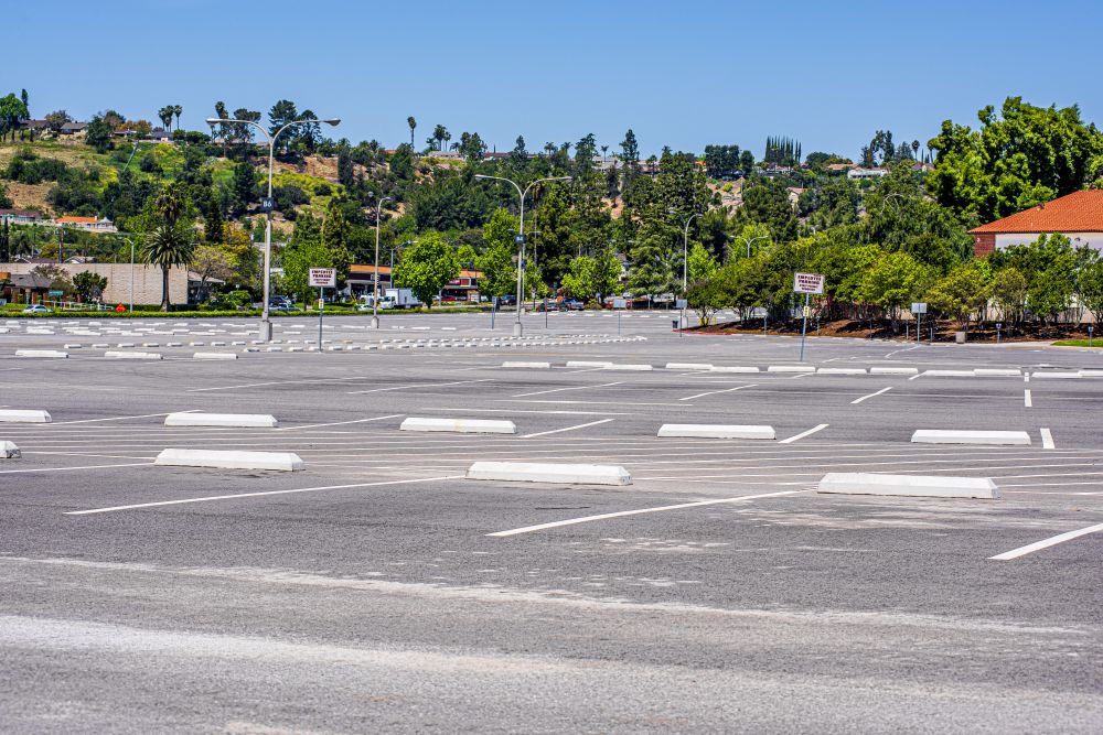 empty parking lot