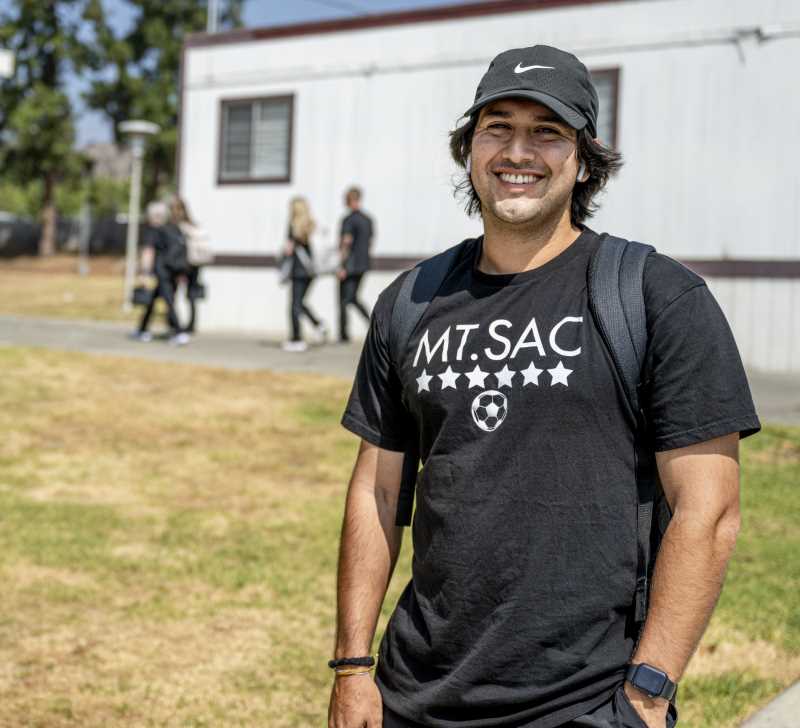 Smiling student posing for photo