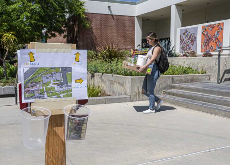 DIY campus map holder