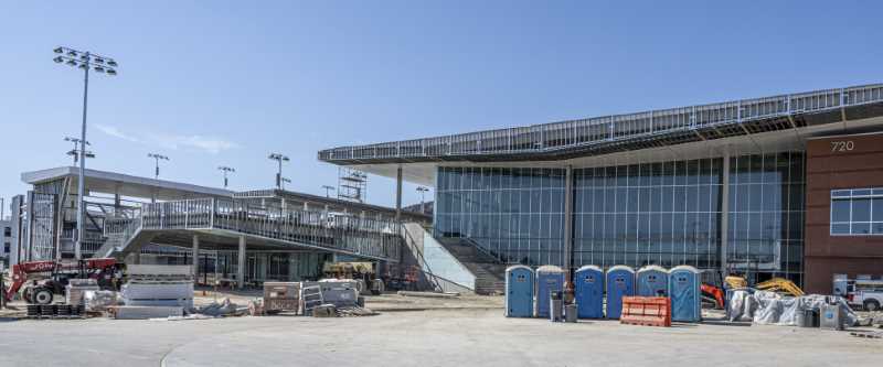 The Gym & Acquatics Center under construction