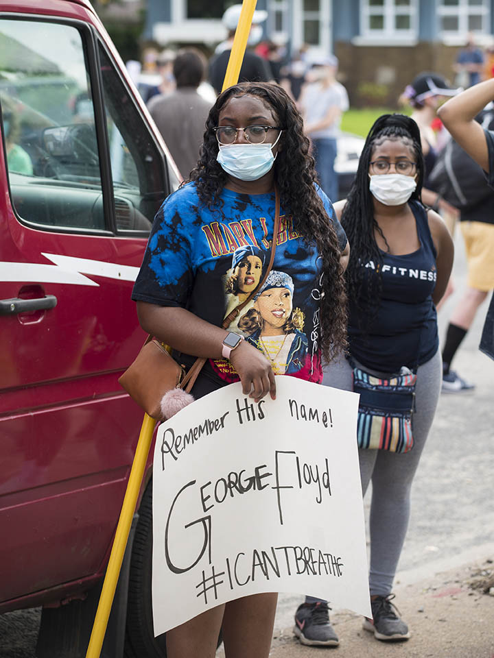 George Floyd protestors in Minneapolis