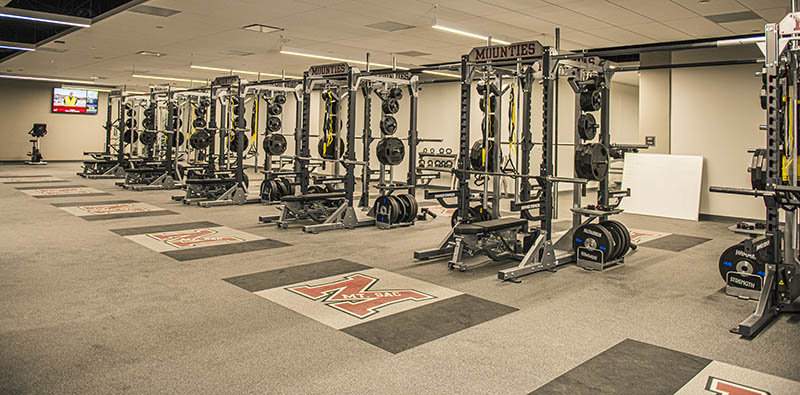 Weight room in the new stadium