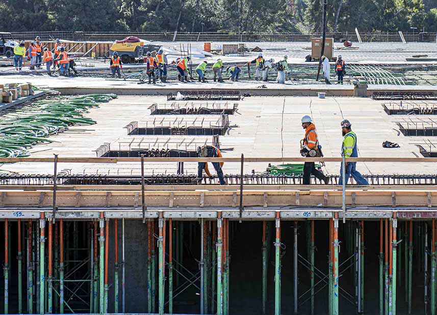 Construction of parking structure