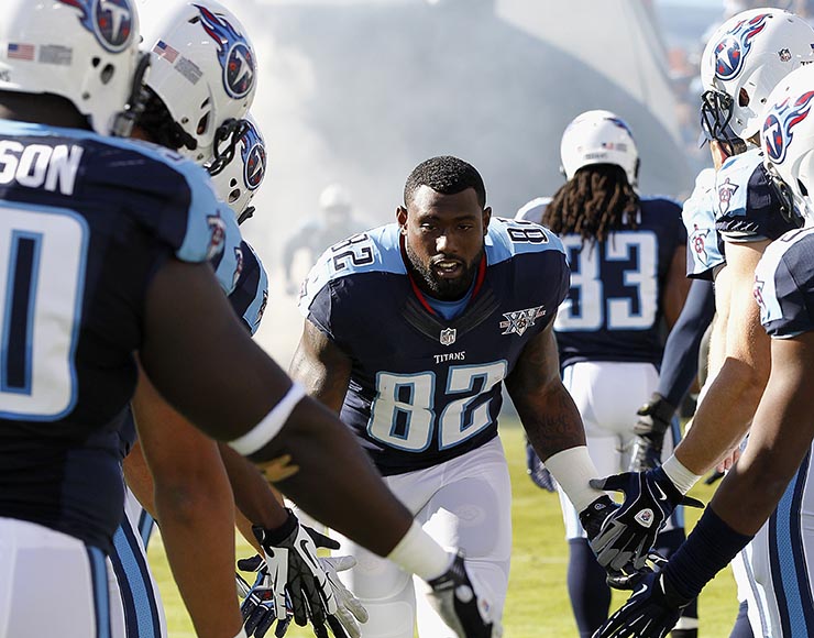 Delanie Walker plays for the Titans