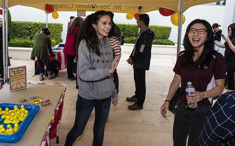 Students having fun at the carnival