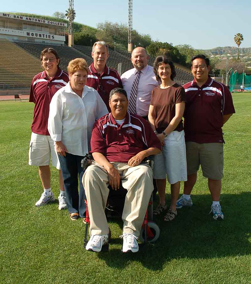 Ron Kamaka with fellow coaches circa 2008