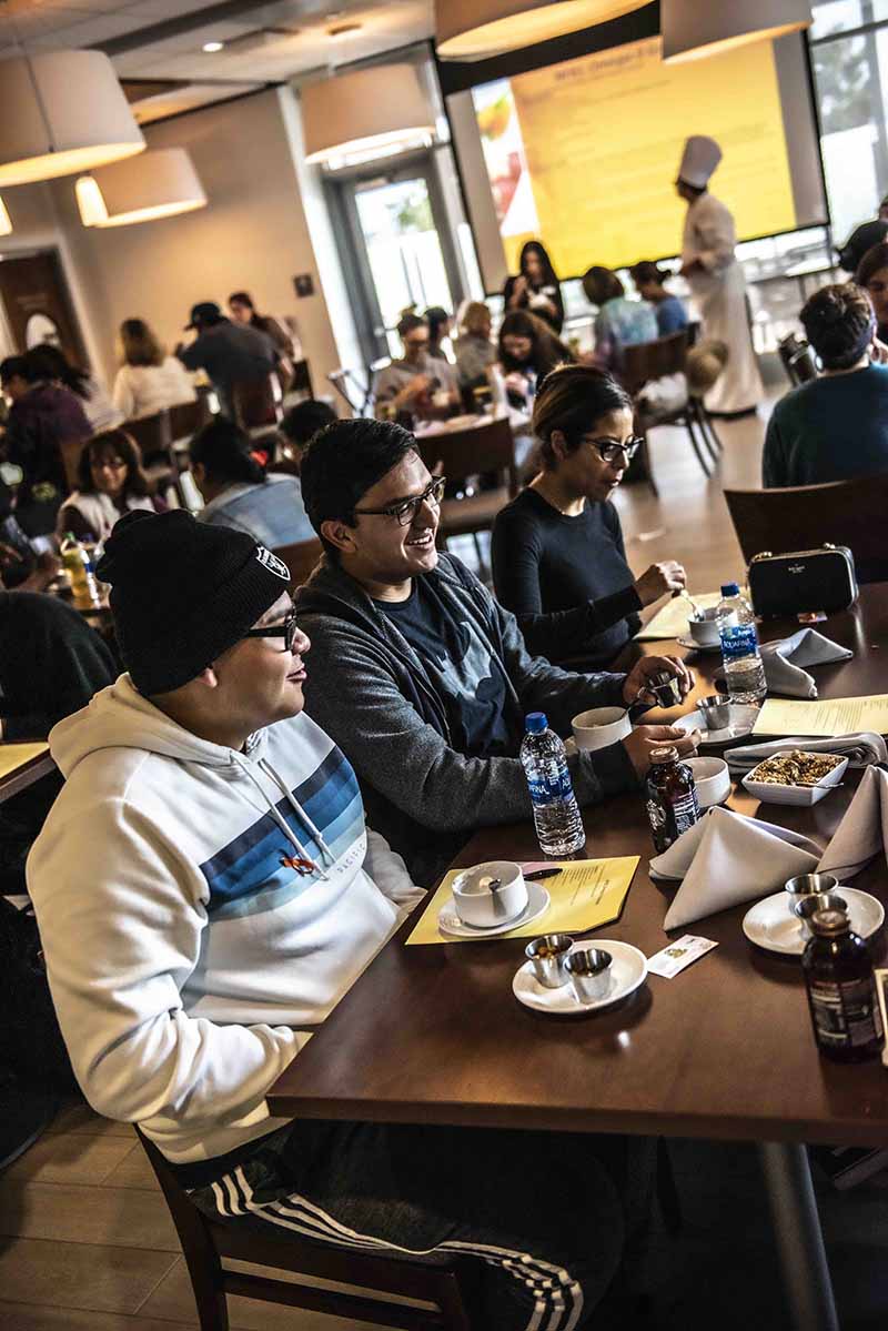 Students enjoy low cost meal