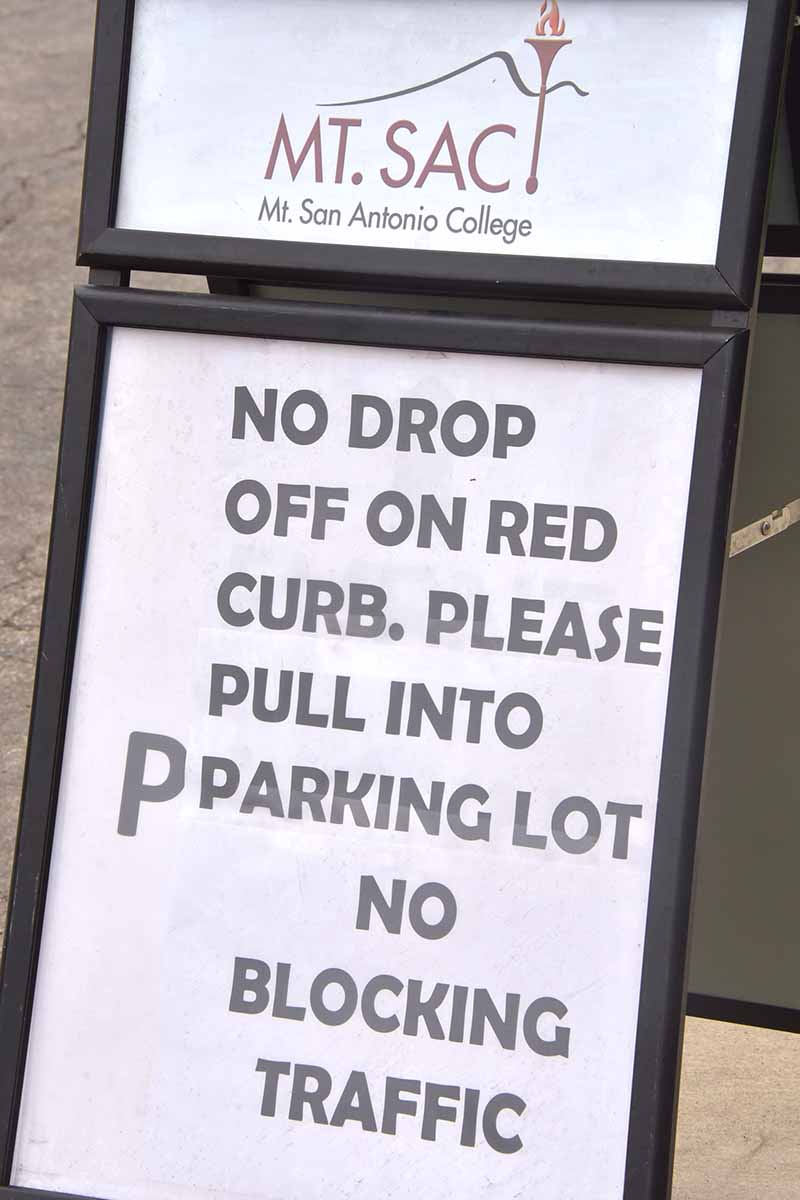 Parking lot sign