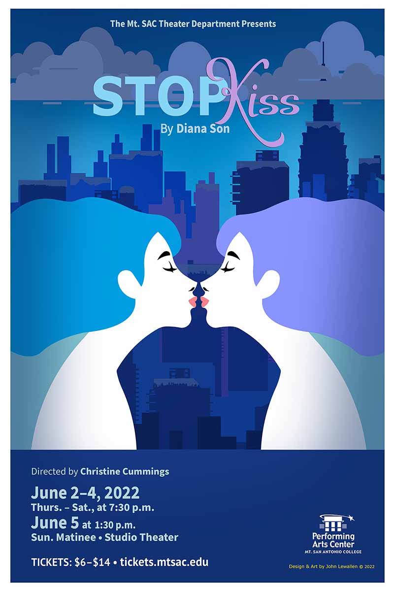Stop Kiss poster - information included in the text of story