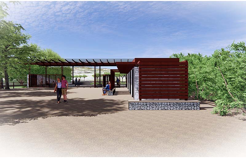 Sanctuary entrance rendering