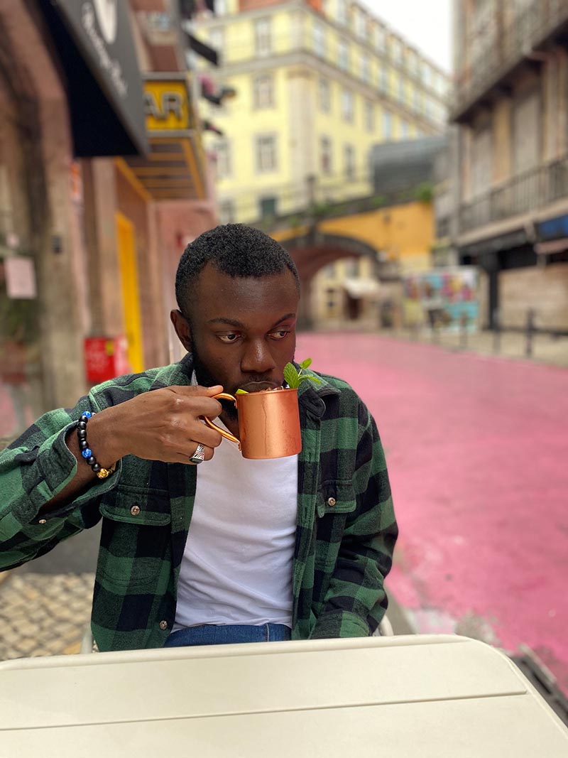 Clinton Nwogu in Seville, Spain