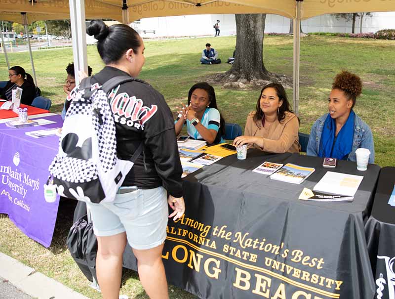 Student at Transfer Fair