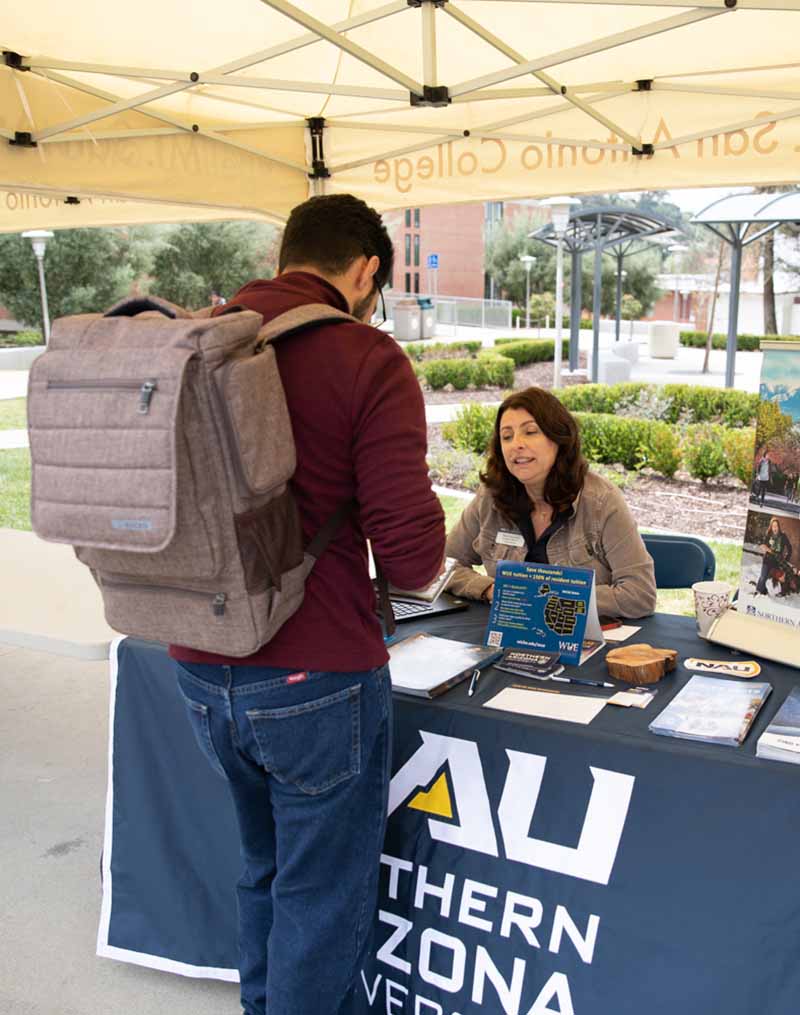 Student at Transfer Fair