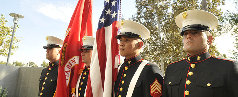 Marine color guard