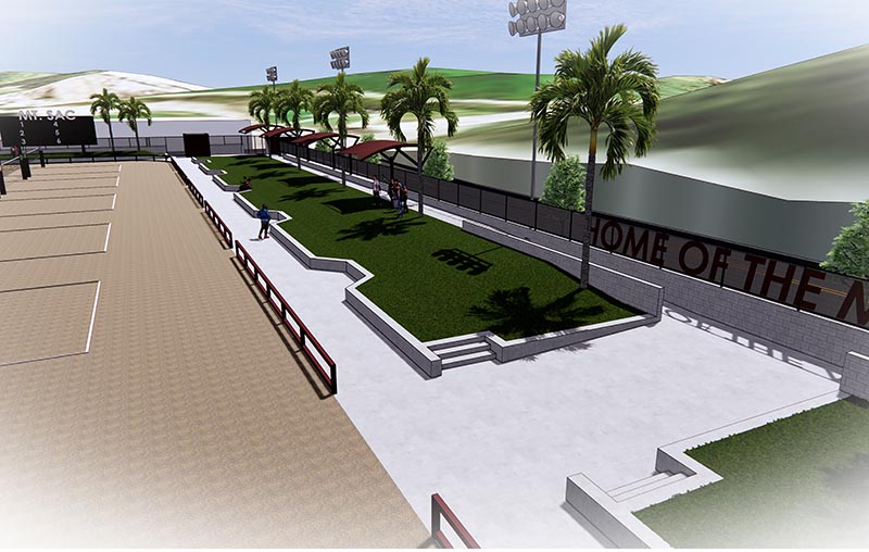 Rendering of volleyball facility