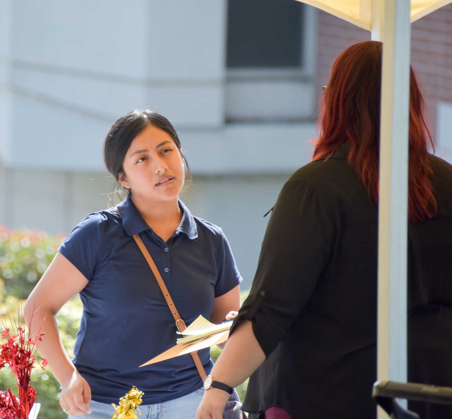 Student at Volunteer Fair