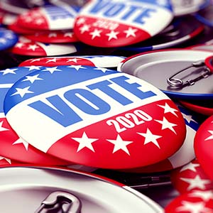 vote 2020 buttons