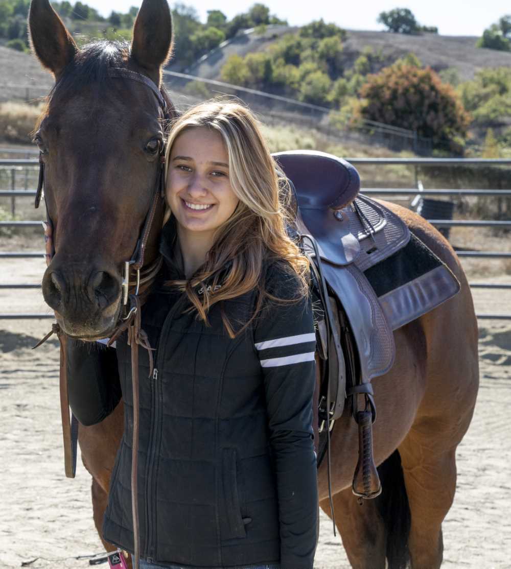 Brooklyn Davis with horse