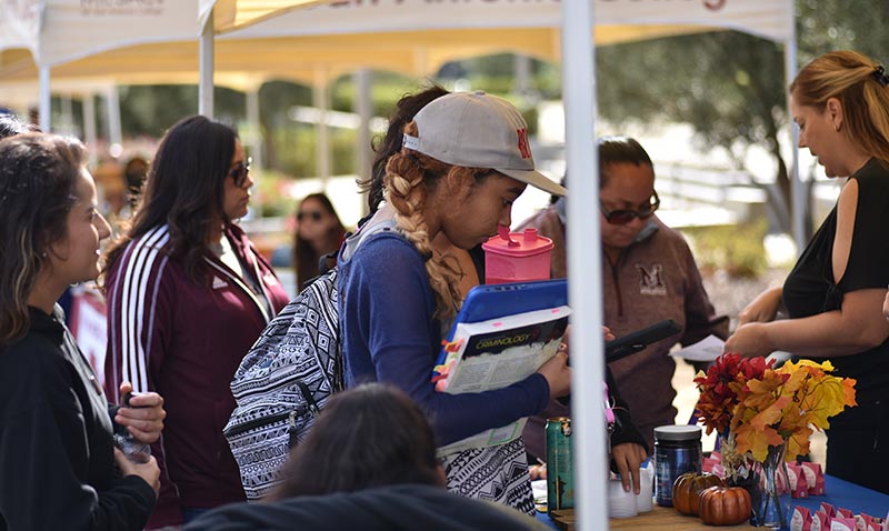 Students at Wellness Fair