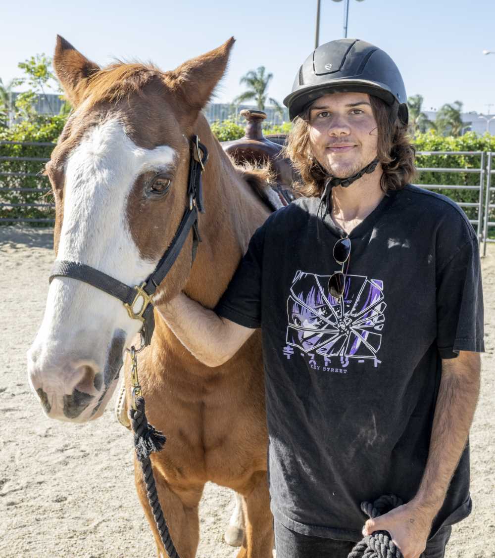 Charlie Piche with horse