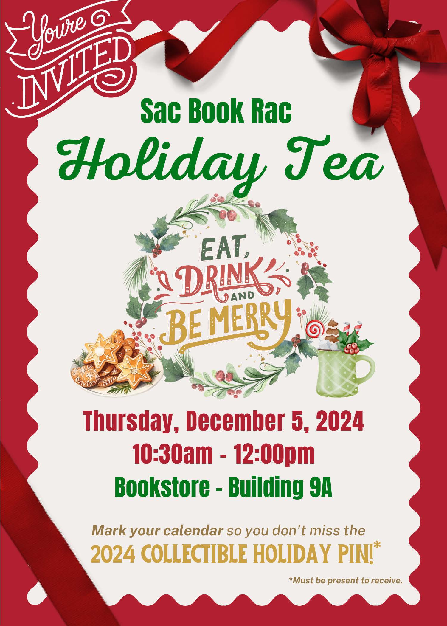 Sac Book Rac Holiday Tea 2024