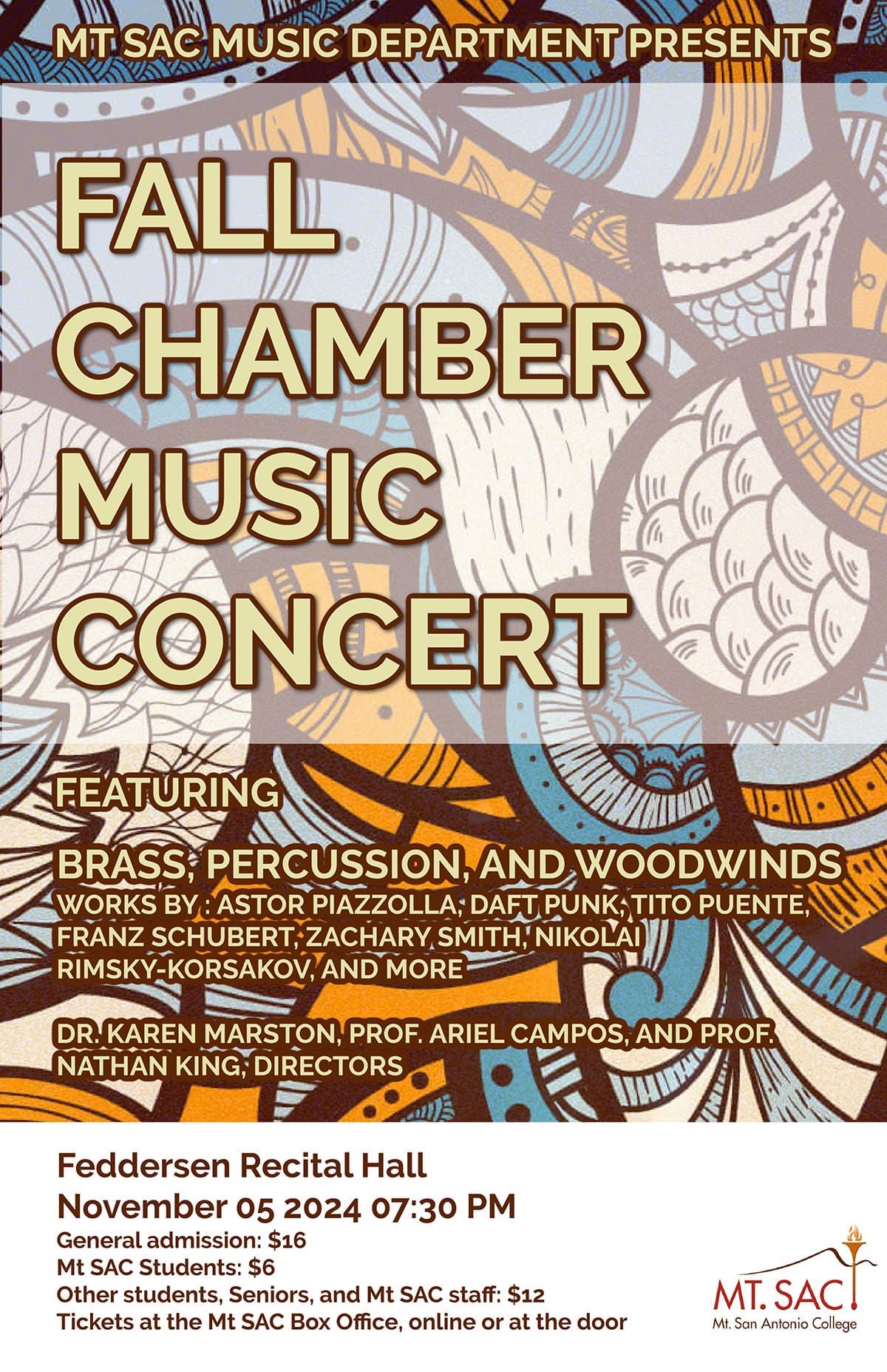 Fall Chamber Music Concert Nov 5
