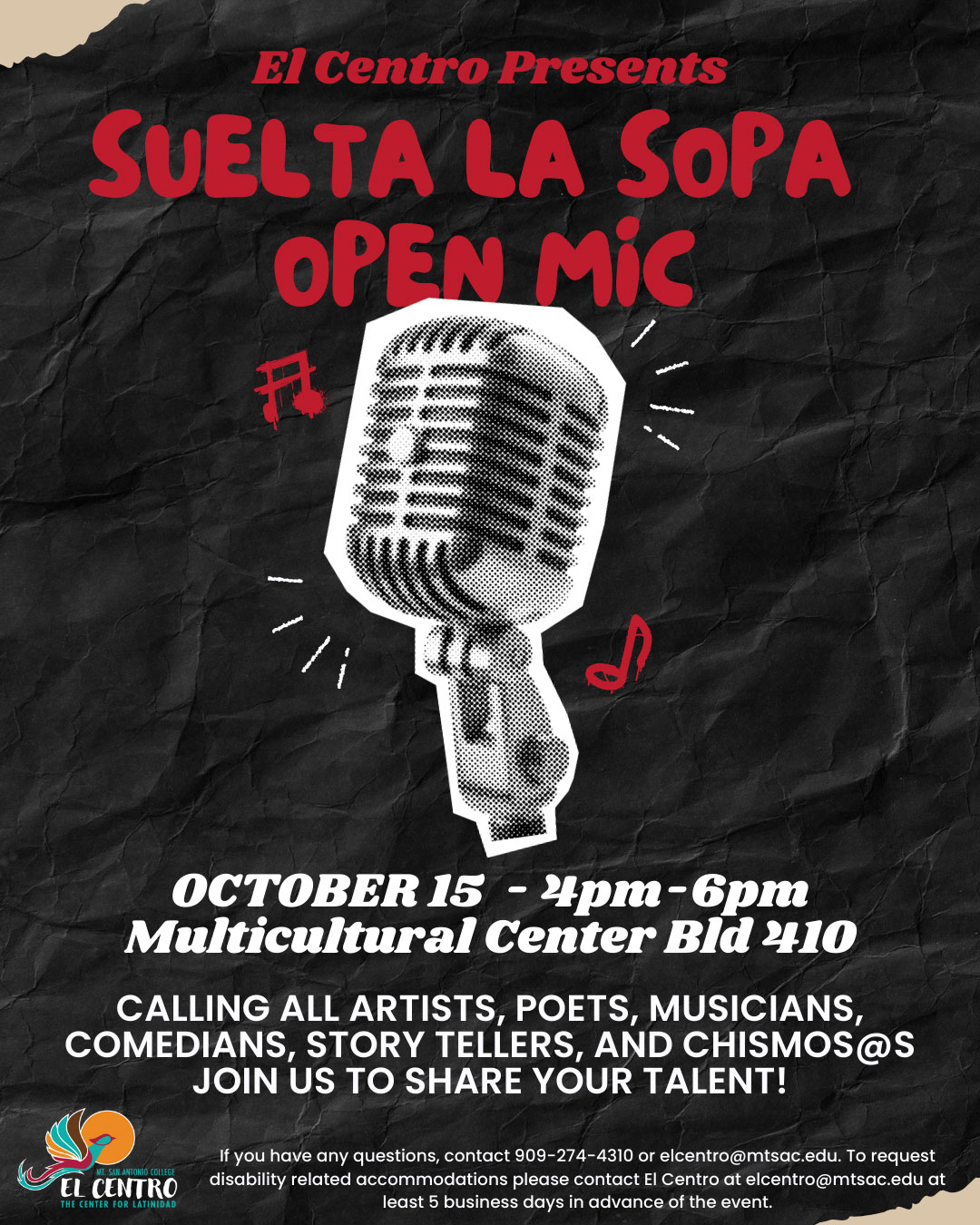 Suelta la Sopa: Open Mic Night