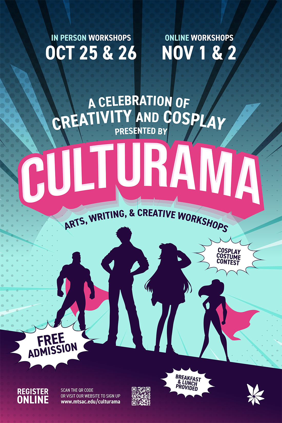 Culturama: Celebrate Creativity and Cosplay! Join Us for Free Workshops!