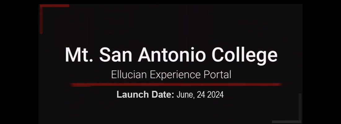 Ellucian Experience Portal Launch June, 24