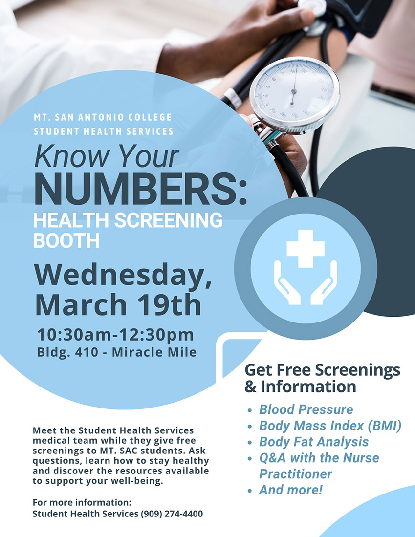 Know Your Numbers: Health Screening Booth