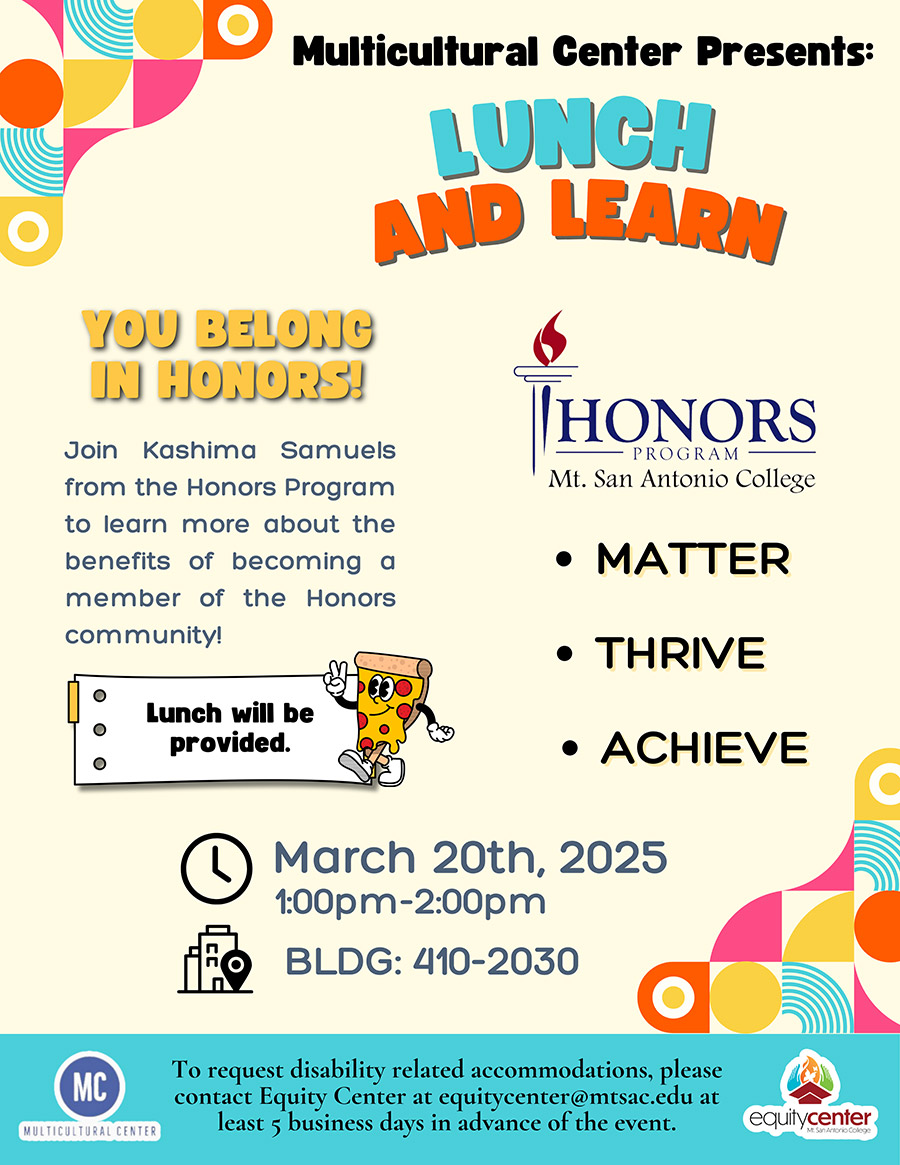 Lunch and Learn Workshop: Honors Program