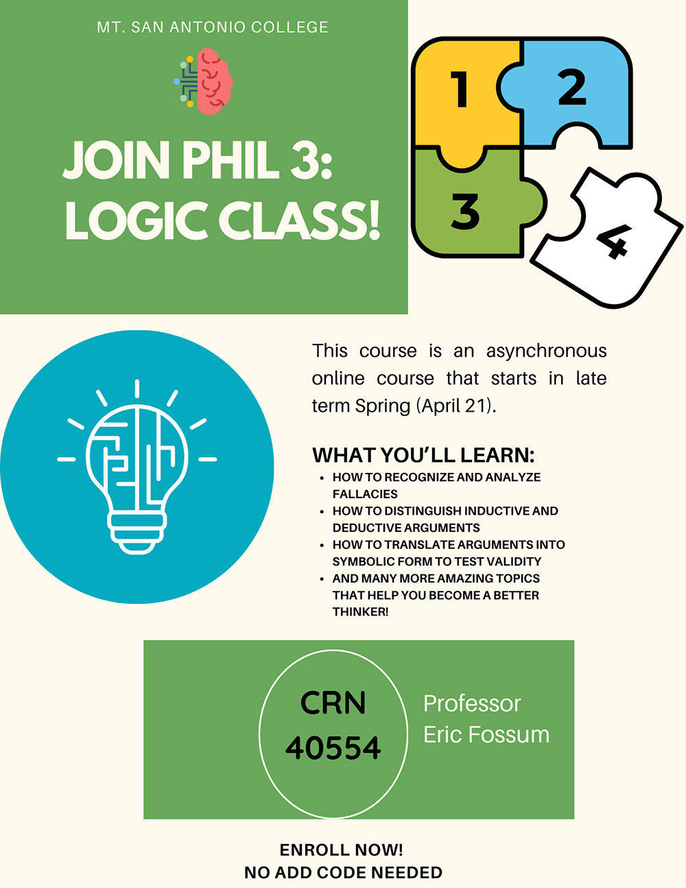 Philosophy + Logic = A Smarter You! Sign Up Now