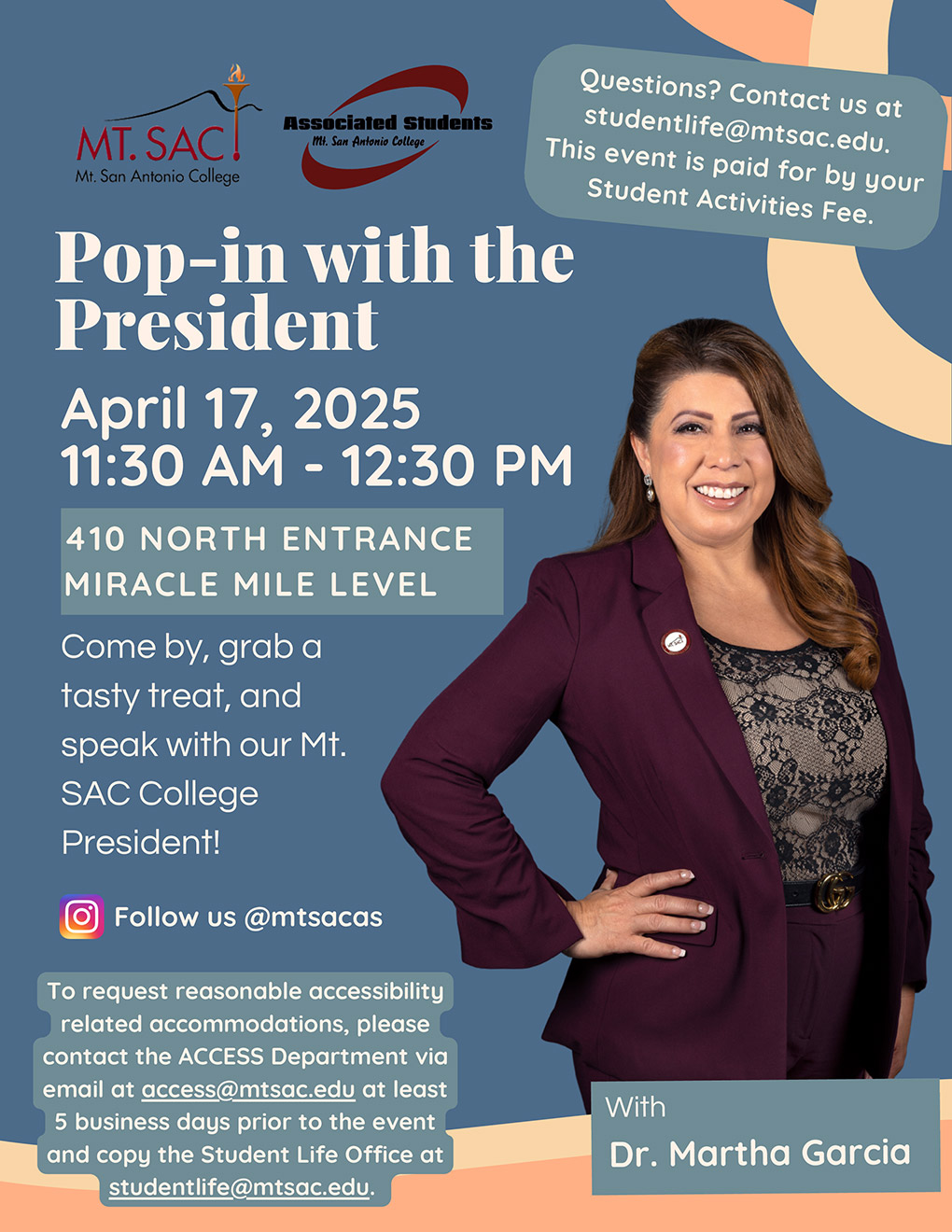 April 17 - Meet Mt. SAC President