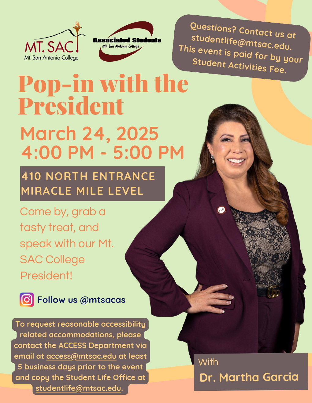 March 24 - Pop-in With the President